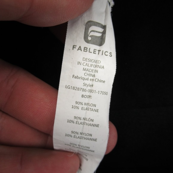 Fabletics Women's Activewear Pants Black Large Nylon Elastane - Picture 4 of 13